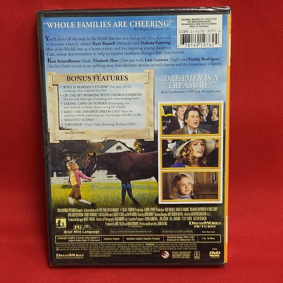 Dreamer Kurt Russell Dakota Fanning Sealed DVD 2006 - Picture 2 of 9